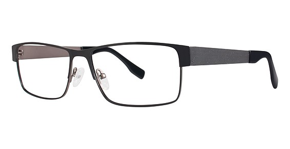 Big Mens Eyewear Club BIG DRAFT Eyeglasses, Matte Black/Gunmetal