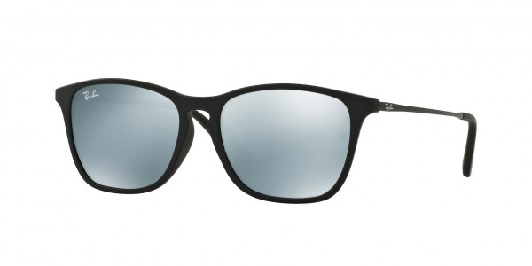 Ray-Ban Junior RJ9061SF Sunglasses, 700530 RUBBER BLACK GREY FLASH (BLACK)