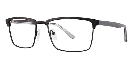 Big Mens Eyewear Club BIG JAKE Eyeglasses, Matte Black/Grey