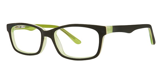 Modz ALPHABET Eyeglasses, Black Matte/Lime