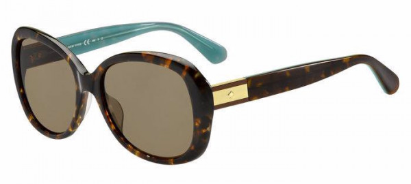 Kate Spade JUDYANN/P/S Sunglasses, 0FZL HAVANA TEAL