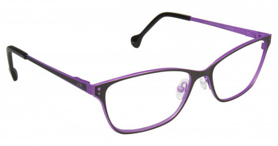 Lisa Loeb FACE Eyeglasses, Licorice/Grape (C1)