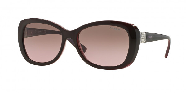 Vogue VO2943SB Sunglasses, 194114 TOP BROWN/OPAL PINK PINK GRADI (BROWN)