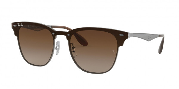 Ray-Ban RB3576N BLAZE CLUBMASTER Sunglasses, 041/13 BLAZE CLUBMASTER BRUSHED GUNME (GREY)