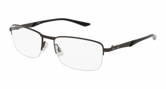 Puma PU0094O Eyeglasses, 005 - GUNMETAL with TRANSPARENT lenses