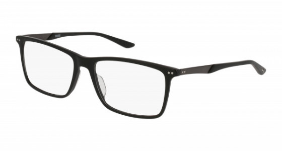 Puma PU0096O Eyeglasses, 006 - BLACK with GUNMETAL temples and TRANSPARENT lenses