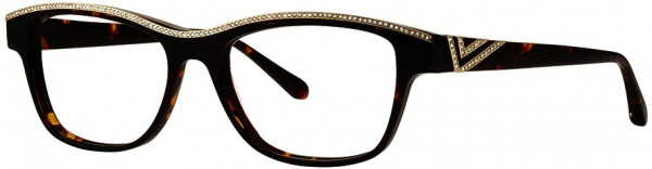 Caviar Caviar 4404 Eyeglasses, (16) Tortoise/Gold w/ Clear Crystal Stones