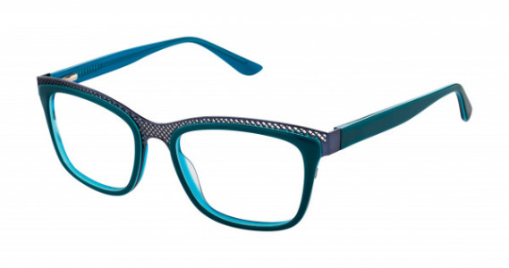 gx by Gwen Stefani GX035 Eyeglasses, Teal Tortoise (TEA)