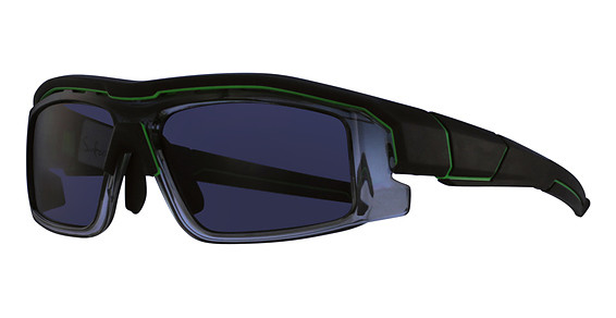 Hilco Sunforger Sunglasses, Matte Black/Lime (Gray Lenses)