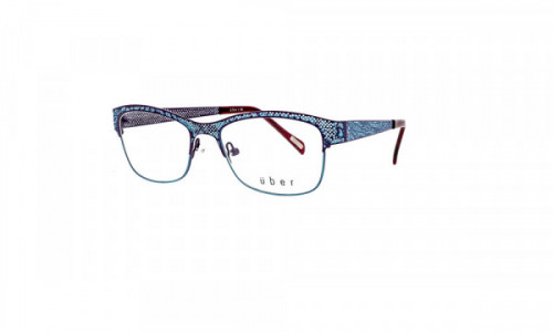 Uber Passat Eyeglasses, Black/Burgundy