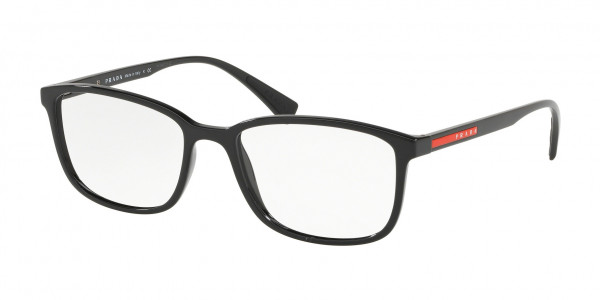Prada Linea Rossa PS 04IV LIFESTYLE Eyeglasses, DG01O1 LIFESTYLE BLACK RUBBER (BLACK)