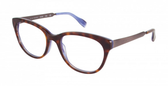 Elie Tahari EO108 Eyeglasses, OX BLACK/HORN
