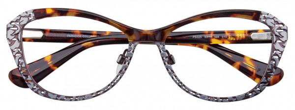Paradox P5025 Eyeglasses, 080 - Dark Purple & Silver & Blue