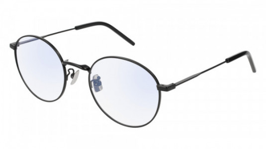 Saint Laurent SL 237/F Eyeglasses, 003 - GOLD with TRANSPARENT lenses