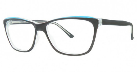 Modern Optical BETWEEN Eyeglasses, Black/Blue