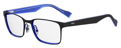 HUGO HG 0183 Eyeglasses, 00VK BLACK BLUE
