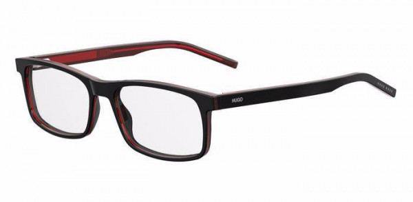 HUGO HG 1004 Eyeglasses, 0OIT BLACK RED