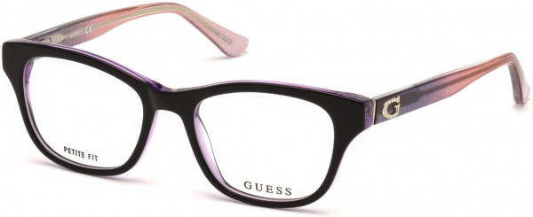 Guess GU2678 Eyeglasses, 059 - Shiny Beige / Fuxia/Gradient