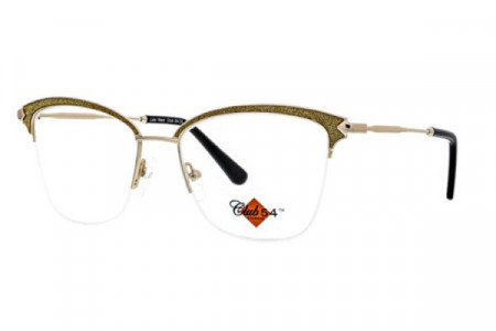 Club 54 Rose Eyeglasses, Gold/Pearl