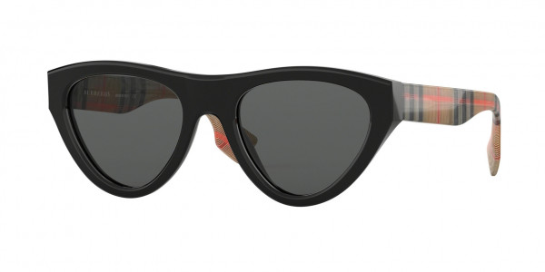 Burberry BE4285 Sunglasses, 37588G BLACK GREY GRADIENT (BLACK)