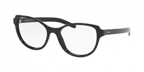 Prada PR 12VV CATWALK Eyeglasses, TH81O1 CATWALK TOP DARK HAVANA/BLACK (BLACK)