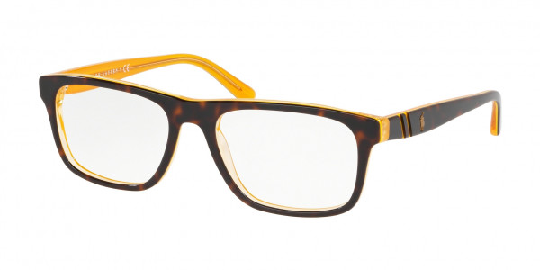 Polo PH2211 Eyeglasses, 5786 HAVANA/AZURE/TRANSPARENT AZURE (BROWN)