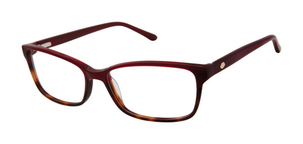 Lulu Guinness L217 Eyeglasses, Red/Tortoise (RED)