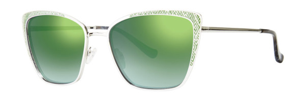 Kensie Book It Sunglasses, Green (Polarized)