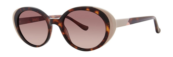 Kensie Oval It Sunglasses, Dark Tortoise (Polarized)