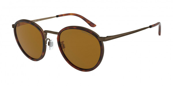 Giorgio Armani AR 101M Sunglasses, 319831 HAVANA GREEN (TORTOISE)