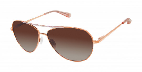 Lulu Guinness L169 Sunglasses, Rose Gold (RGD)