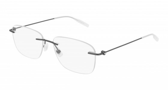 Montblanc MB0075O Eyeglasses, 002 - GOLD with TRANSPARENT lenses