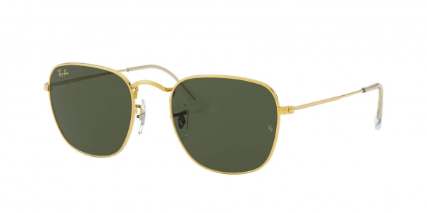 Ray-Ban RB3857 FRANK Sunglasses, 91984E FRANK SILVER BOTTLE GREEN (SILVER)