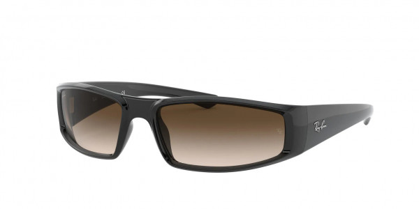Ray-Ban RB4335 Sunglasses, 601/71 BLACK DARK GREEN (BLACK)