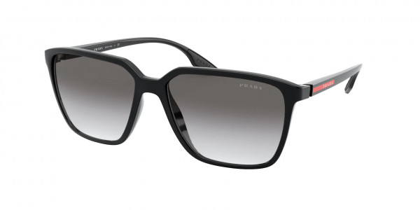 Prada Linea Rossa PS 06VS Sunglasses, 1AB3M1 BLACK GREY GRADIENT (BLACK)