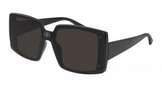Balenciaga BB0081S Sunglasses, 002 - GUNMETAL with SILVER lenses