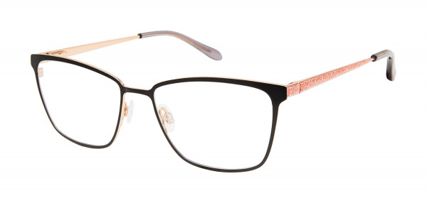 Lulu Guinness L793 Eyeglasses, Black/Rose Gold (BLK)