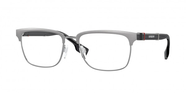 Burberry BE1348 ALBA Eyeglasses, 1307 ALBA SILVER/MATTE BROWN (SILVER)