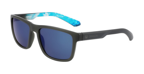 Dragon DR REED LL ION Sunglasses, (030) M GREY/PERMAFROST/GUN BLUE ION