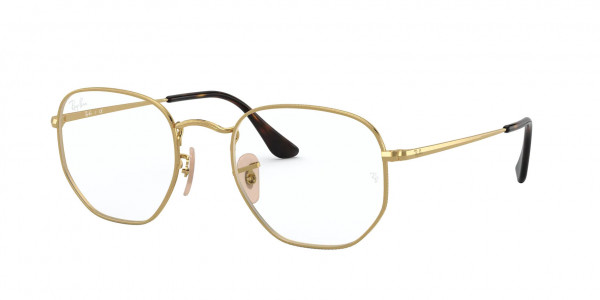 Ray-Ban Optical RX6448F HEXAGONAL Eyeglasses, 2991 HEXAGONAL ARISTA (GOLD)