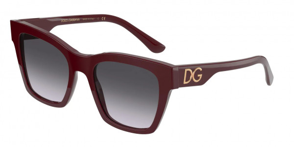 Dolce & Gabbana DG4384 Sunglasses, 316313 LEO BROWN ON BLACK BROWN GRADI (BROWN)