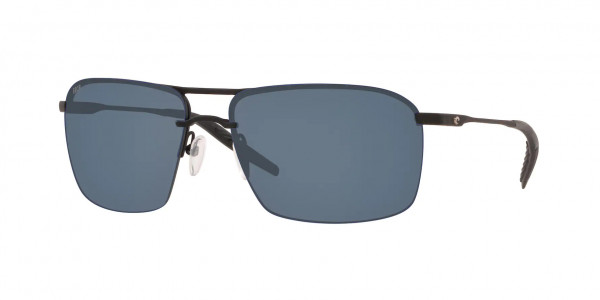 Costa Del Mar 6S6008 SKIMMER Sunglasses, 600801 SKIMMER 11 MATTE BLACK GRAY 58 (BLACK)