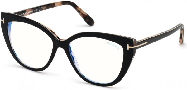 Tom Ford FT5673-B Eyeglasses, 005 - Black/Monocolor / Black/Monocolor