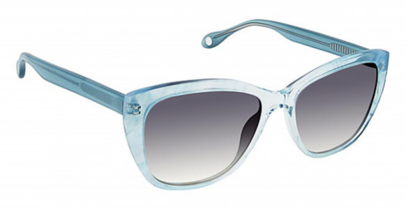 Fysh UK F-2042 Sunglasses, S304-AQUA SMOKE