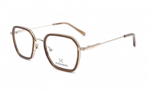 Eyecroxx EC618MD Eyeglasses, C1 Gold Brown