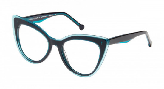 Colors In Optics C1117 VICTORIA Eyeglasses, OXBL BLACK/BLUE
