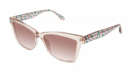 Lulu Guinness L174 Sunglasses, Blush (BLS)