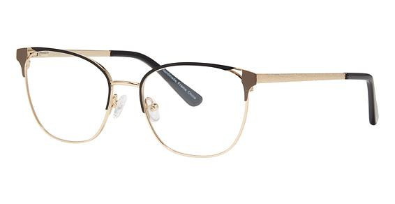 Vivian Morgan 8105 Eyeglasses, Black/Tan