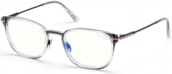 Tom Ford FT5694-B Eyeglasses, 001 - Crystal / Shiny Black