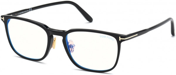 Tom Ford FT5699-B Eyeglasses, 005 - Black/Gradient / Shiny Black